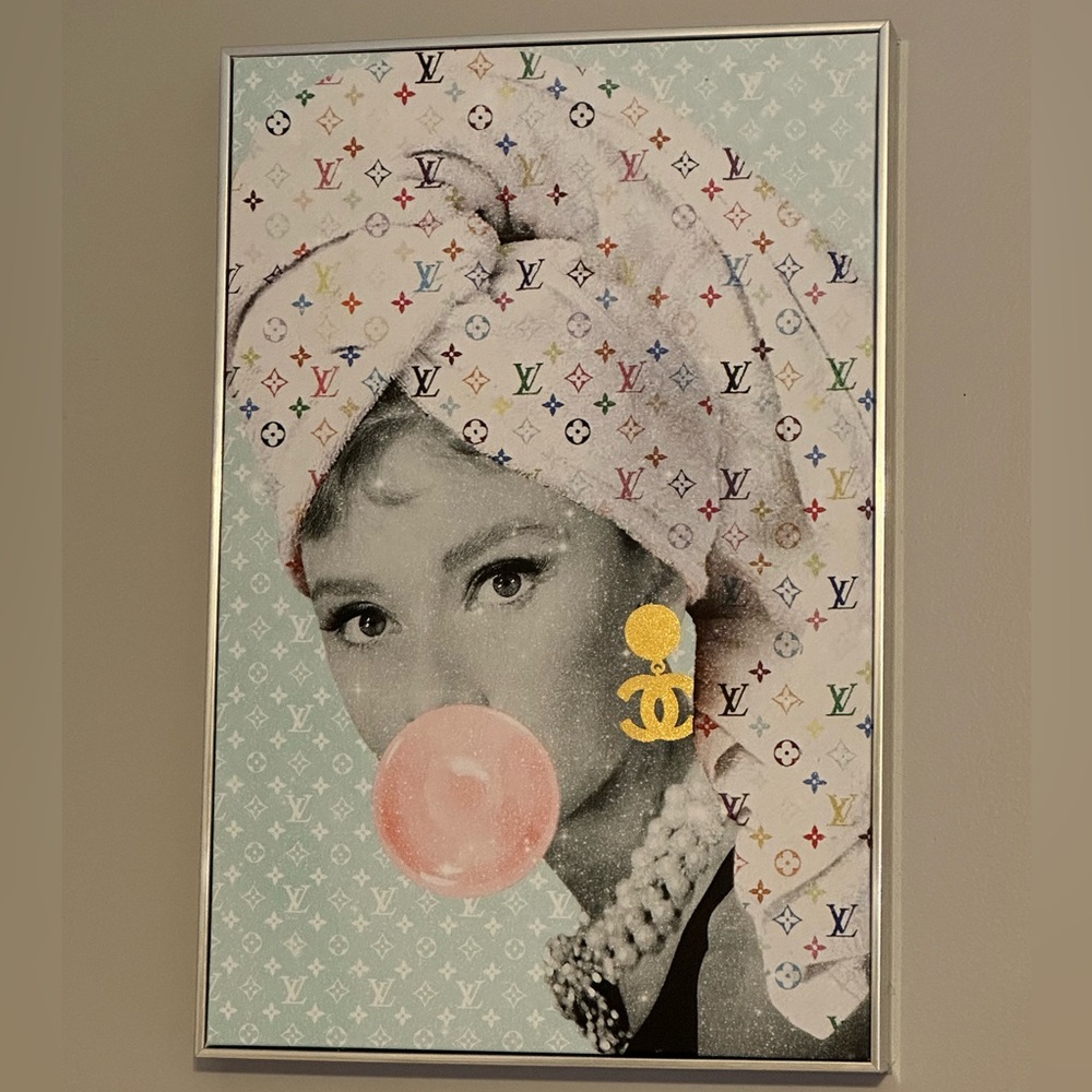 Oliver Gal Audrey Hepburn Glam Spa Star Canvas